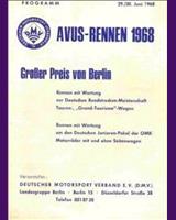 Programme Cover - DARM Avus [GT] 1968