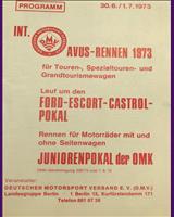 Programme Cover - Avus [GT+1.6] 1973