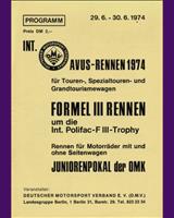 Programme Cover - DARM Avus [GT+2.0] 1974