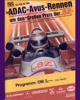 Programme Cover - Interserie Avus 1985