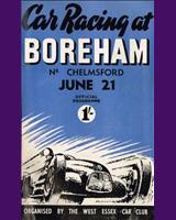 Programme Cover - Boreham National - Handicap Sports under 1500 1952