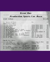 Entry List - National Brands Hatch [Production] 1959