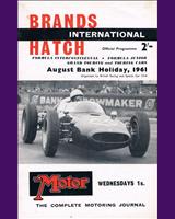 Programme Cover - The Peco Trophy for Grand Touring Cars 1961