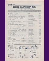 Entry List - Guards SCC Brands Hatch 1965
