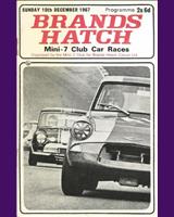 Programme Cover - M7CC Brands Hatch [Special GT/SR] 1967