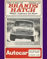 Programme Cover - BRSCC '500' Club Championship Race Brands Hatch 1969