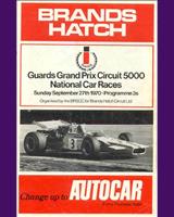 Programme Cover - SKF GT/STP Brands Hatch 1970