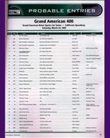 Entry List - California 400 Miles 2002