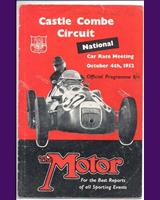 Programme Cover - National Castle Combe [S1.5] 1952