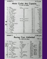 Entry List - WJC Charterhall [Racing] 1954
