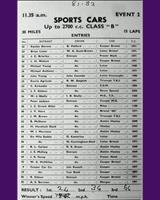 Entry List - Charterhall International [S2.7] 1955