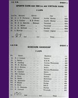 Entry List - WJC Charterhall [S+2.0] 1957