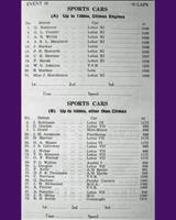 Entry List - WJC Charterhall [S1.3C/S1.6] 1960