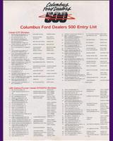 Entry List - Columbus 500 Kilometres 1985