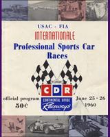 Programme Cover - USAC Continental Divide 1960