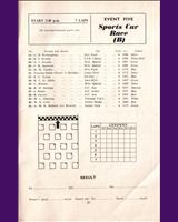Entry List - National Crystal Palace - Sports Cars B 1956