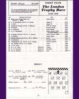 Entry List - National Open Crystal Palace 1958