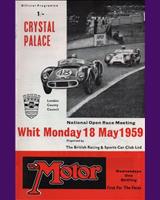 Programme Cover - Crystal Palace - Norbury Trophy 1959