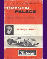 Programme Cover - BARC Crystal Palace [Marque] 1961
