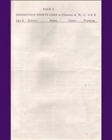 Entry List - ICNSCC Deer Park - Production Classes A, B, C, D & E 1957