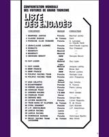 Entry List - Dijon [GT] 1974