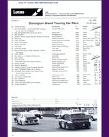 Entry List - MN GT Donington 1980