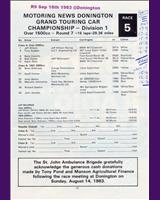Entry List - MN GT Donington 1983