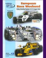 Programme Cover - FIA Sportscar Championship Donington 2003