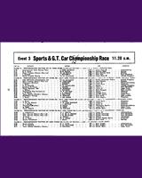 Entry List - SA SCC East London 1965