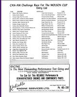 Entry List - Can-Am Edmonton 1972