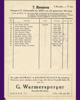Entry List - Gmünd - All Cars under 2000 cc 1953