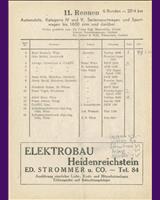 Entry List - Gmünd - Sports over 1600 cc 1954