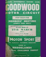 Programme Cover - BARC Goodwood [S1.5] 1954
