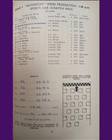 Entry List - Autosport Goodwood [Production] 1958