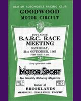 Programme Cover - BARC Goodwood [Handicap B] 1963