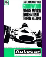 Programme Cover - Goodwood International - Sussex Trophy 1966