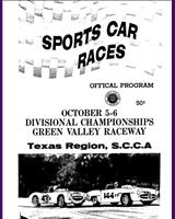 Programme Cover - SCCA Divisional Green Valley [CM+DM+EM+FM+FJr.] 1963