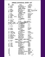 Entry List - SCCA Divisional Green Valley [EP+HM] 1964