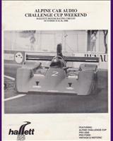 Programme Cover - CAT Hallett 1986