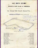 Programme Cover - SCCA Regional Halls [EP+FP+GM+FJr.] 1963