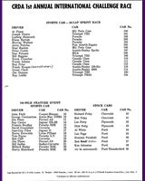 Entry List - Harewood Acres [Sports/Stockcars] 1959