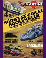 Programme Cover - Interserie Hockenheim Südwestpokal 1971