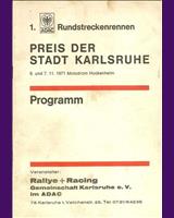 Programme Cover - Karlsruhe Hockenheim [GT+2.0] 1971