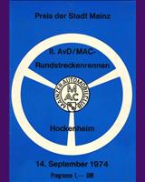Programme Cover - Mainz Hockenheim [GT] 1974