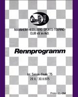 Programme Cover - Hockenheim Finale [Race N] 1975