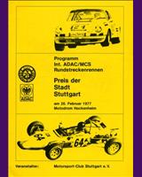 Programme Cover - Stuttgart Preis Hockenheim [GT/Gr.5] 1977
