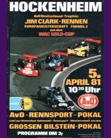Programme Cover - DRM Hockenheim Jim Clark 1981