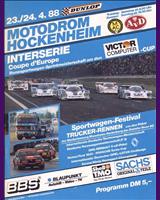 Programme Cover - Interserie Hockenheim 1988