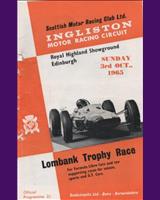 Programme Cover - SMRC Ingliston [Consolation] 1965