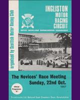 Programme Cover - SMRC Ingliston [Handicap] 1967